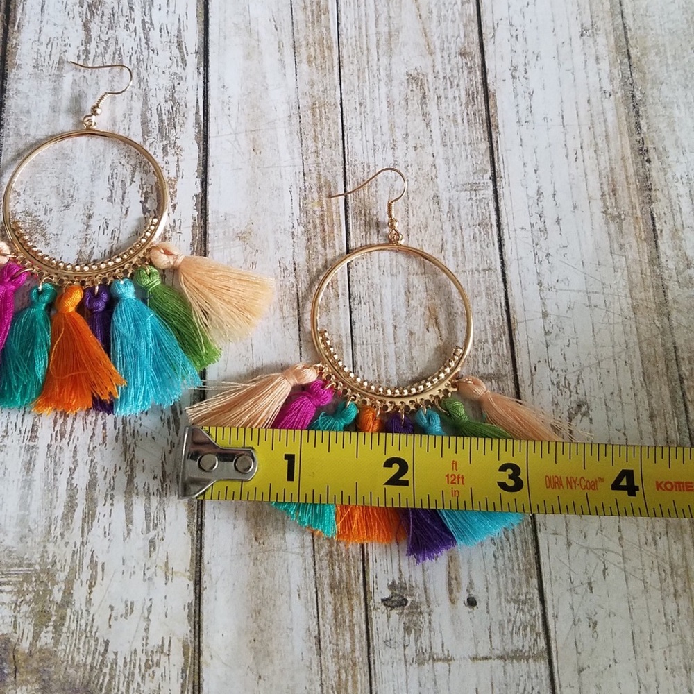 🌞SUMMER SALE🌞 Multicolor tassel earrings - Picture 5 of 7